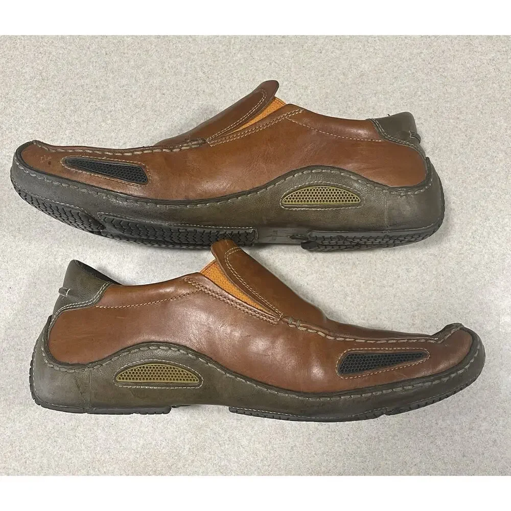 Cole Haan Shoes Mens Size 10 Brown Leather Slip On Casual Comfort Loafers